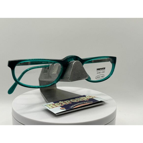 True Vintage Eyeglasses NOS Half Eye/Reader Original Demo Lens Dimensions Green - Picture 2 of 10